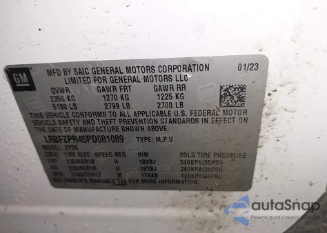 2023 Buick Envision Essence Awd z USA, uszkodzony, nr VIN LRBFZPR45PD081089